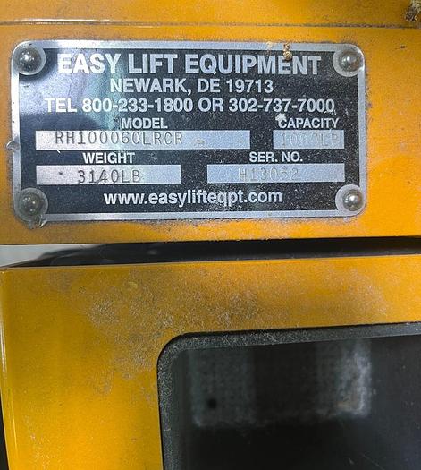 Used EASY LIFT EQUIPMENT RH100060LRCR