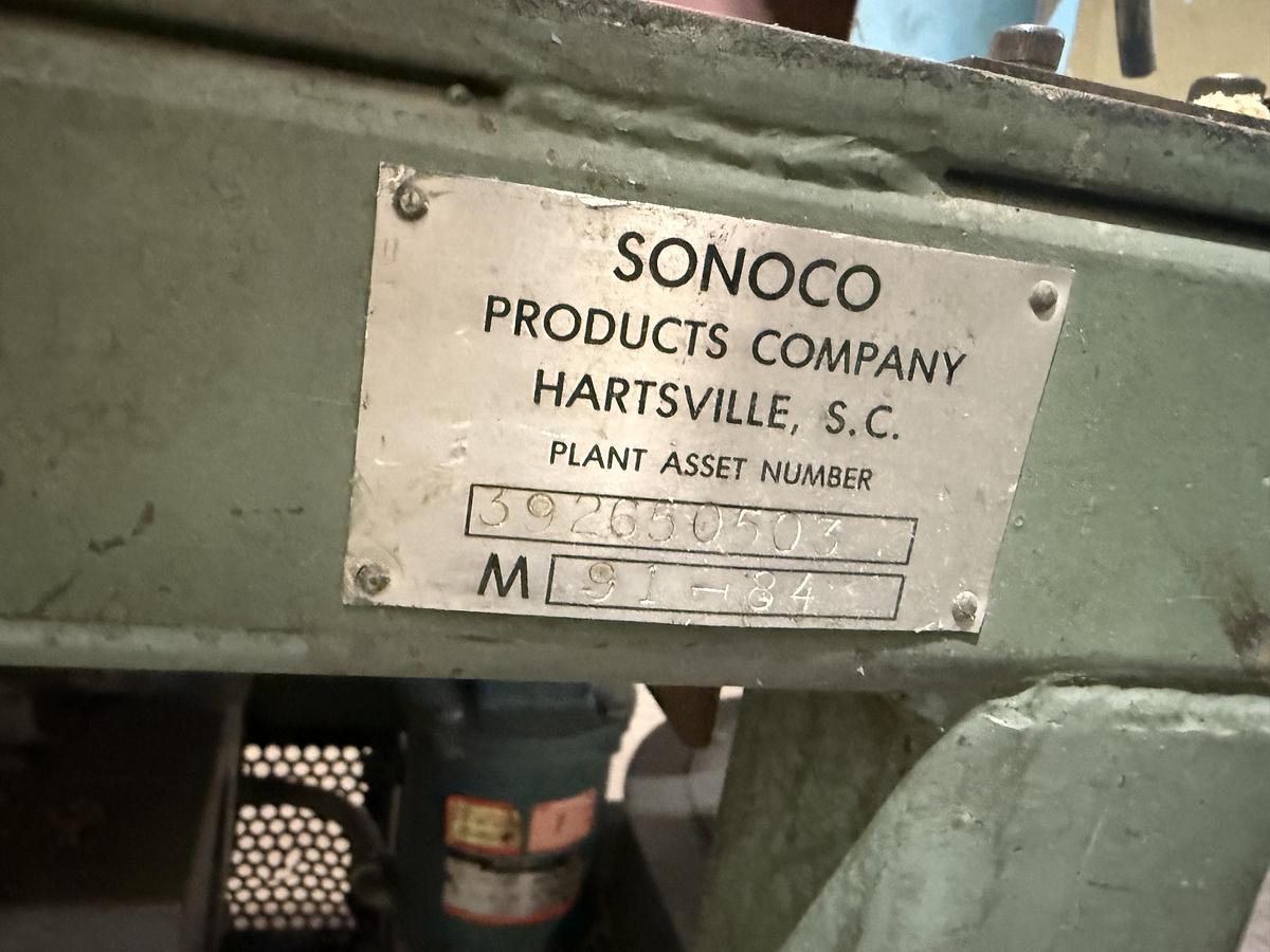 Used SONOCO CORE SAW CUTTER MODEL 91-84 WITH DUST COLLECTION SYSTEM