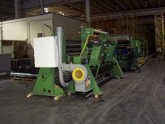 Used WEB TECH 64" WIDE SHAFTLESS UNWIND STAND  60" DIAMETER