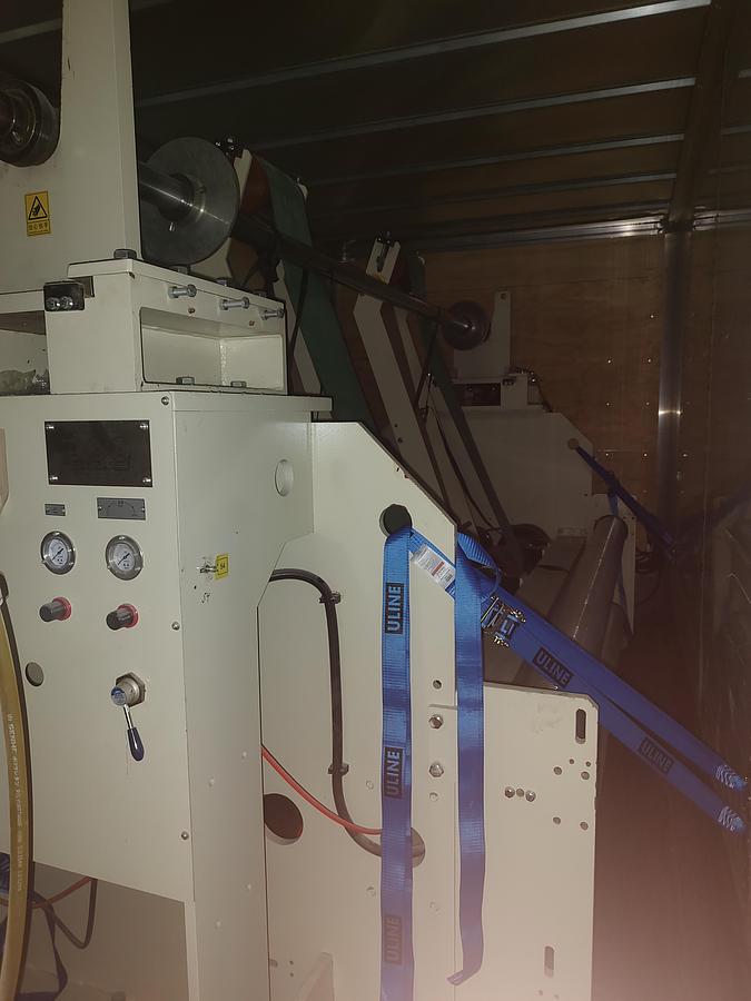 Used BAOSUO MODEL PF-EA-2900  112" WIDE SLITTER REWINDER