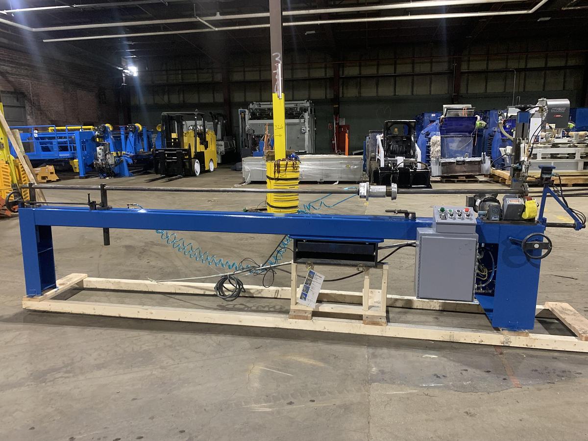Used 90" CORETECH MODEL 10/90 CORE CUTTER SEMI AUTOMATIC