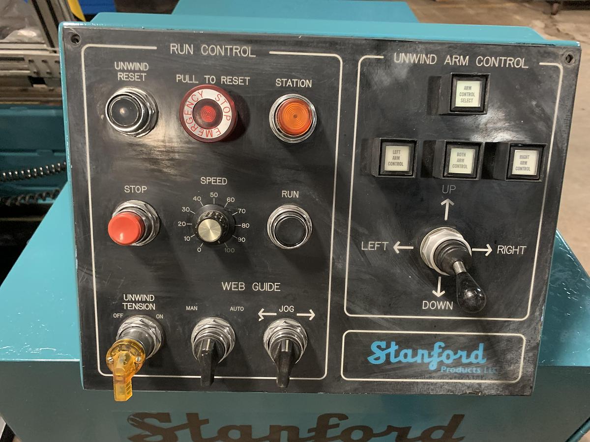 Used 62" STANFORD DUPLEX SLITTER REWINDER