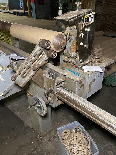 Used 128" APPLETON 210 SEMI- AUTOMATIC CORE CUTTER