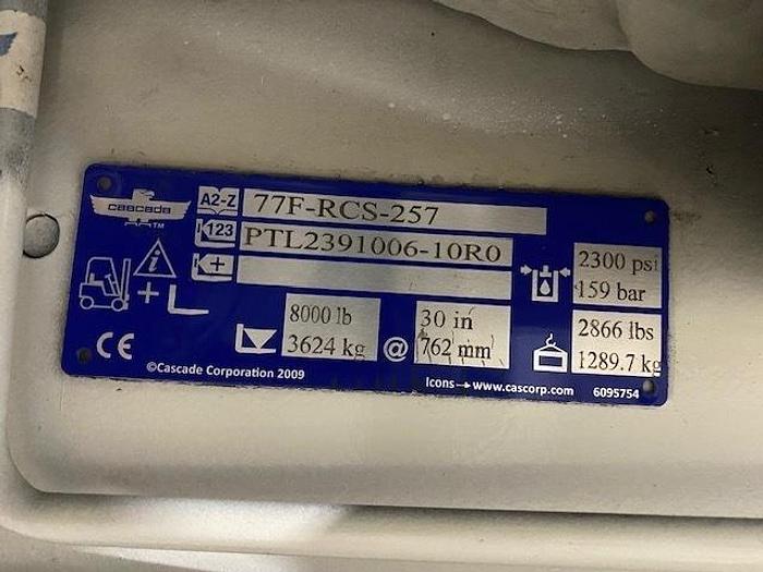 Used CASCADE MODEL 77F-RCS-257 60" DIAMETER ROLL CLAMP CLASS III/IV - PENDING JE