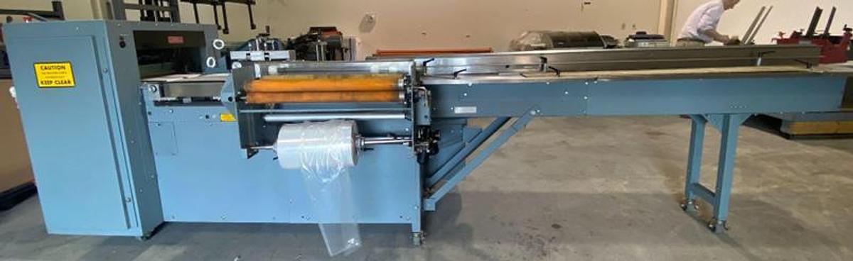 Used SHANKLIN F-5A AUTOMATI SIDE SEAL SHRINK SYSTEM WITH SHANKLINE T-7XL SHRINK TUNNEL