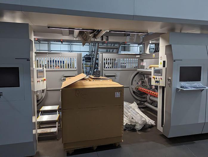 Used 44" NEW BOBST VISION 8 COLOR CI PRESS UNUSED