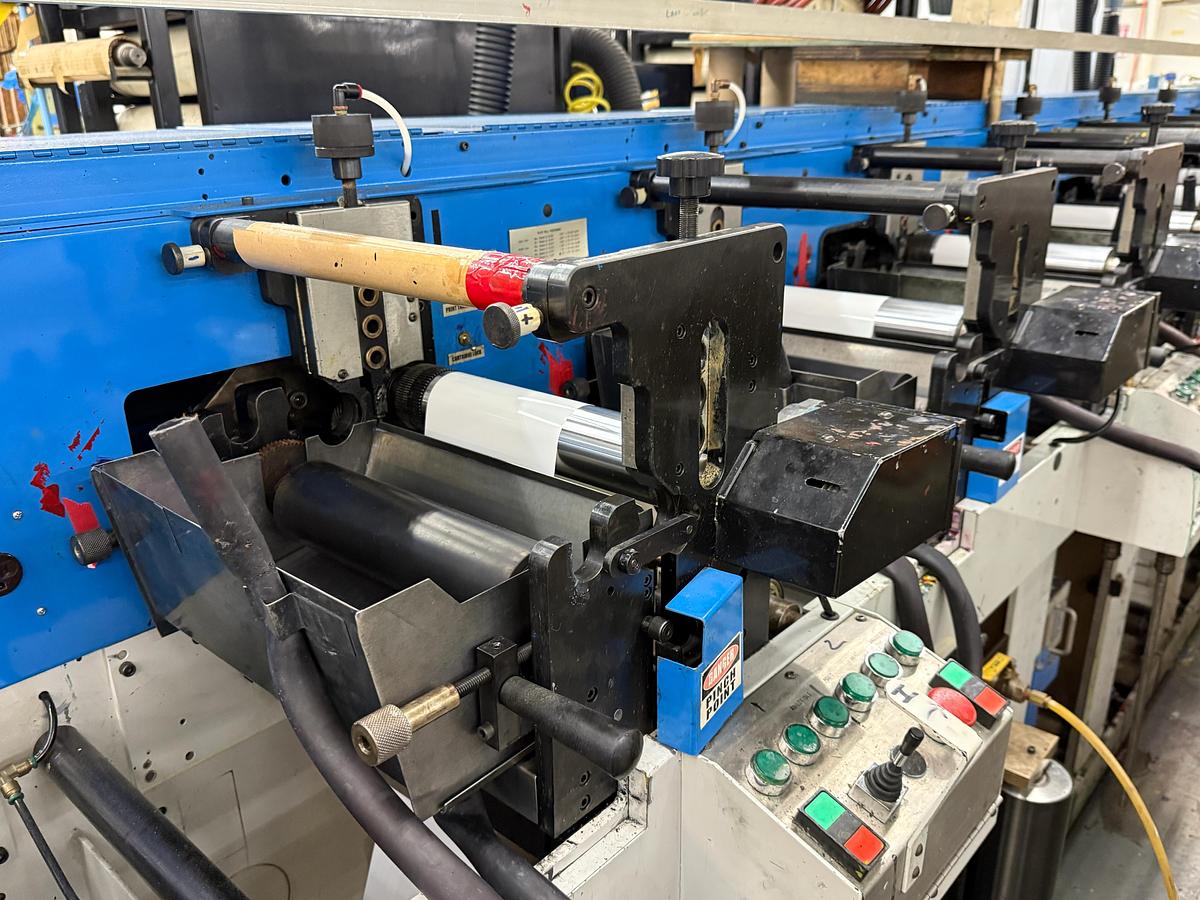 Used 10" ROTOPRESS MDOEL 3510 10 COLOR WITH 2 DIES STATIONS