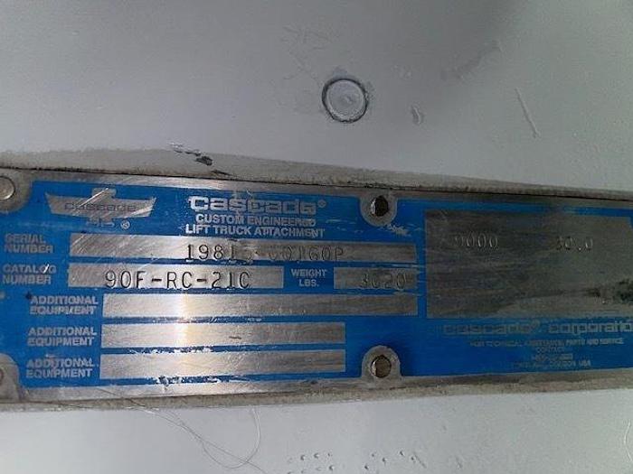 Used CASCADE 90F-RC-21C 60" DIAMETER ROLL CLAMP CLASS IV - PENDING ALS