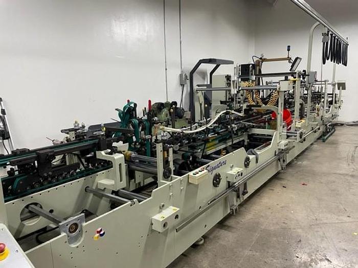 Used SIGNATURE PREMIER 110CS FOLDER GLUER MFG 2011