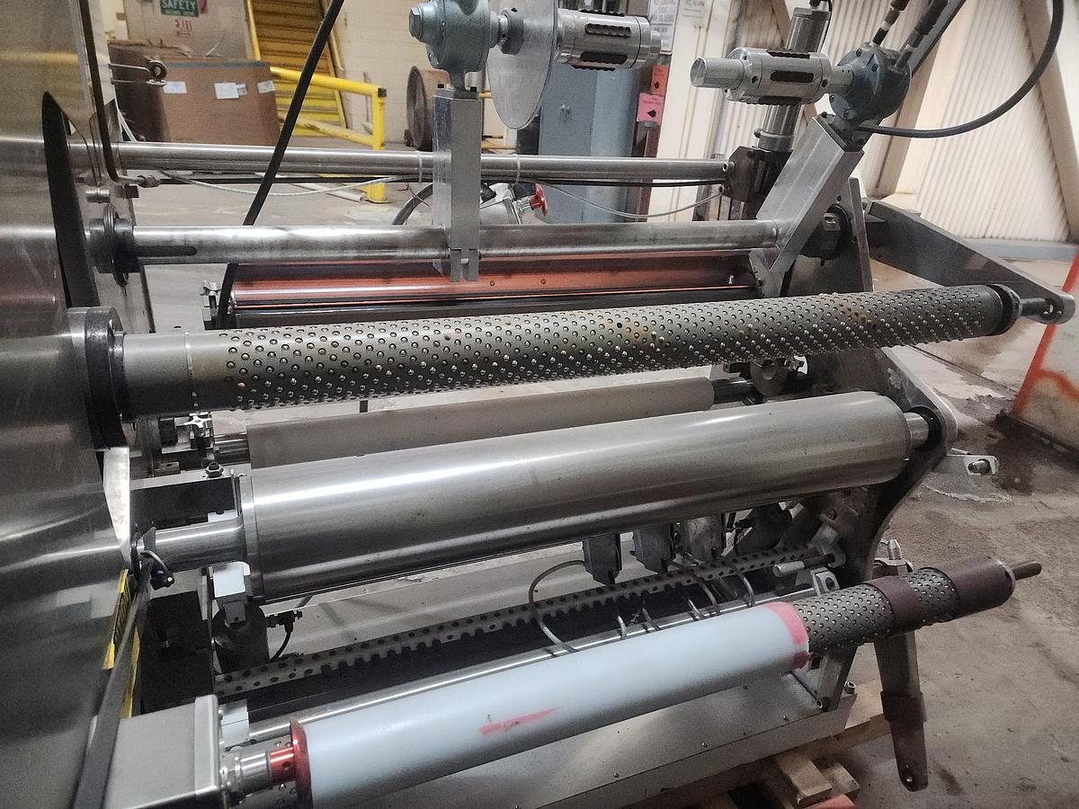 Used 36" WIDE REM (ASSOCIATED MACHINE DESIGN) MODEL 3250.17 DUPLEX SLITTER REWINDER