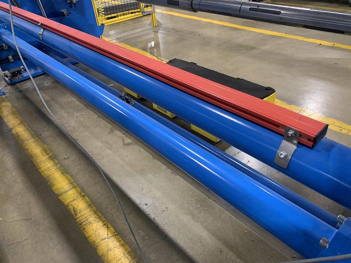 Used 94" WIDE ELITE CAMERON MODEL CW800HD CANILEVERED DUPLEX SLITTER REWINDER