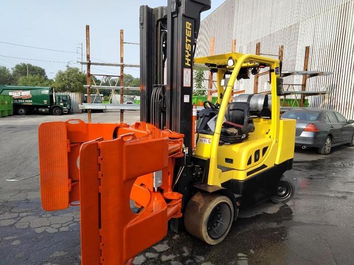 Used 12,000 POUND HYSTER MODEL S120FTPRS TRIPLE STAGE ROLL CLAMP TRUCK 2018