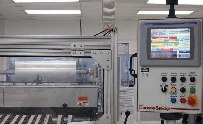 Used HUDSON SHARPE M1400-TS PLASTIC BAG MAKING MACHINE MANUFACTURED 2014