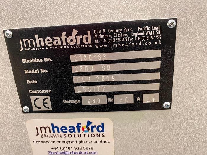 Used JM HEAFORD PRE-PRESS UNIT MODEL 2800 SD MANUFACTURED 2019
