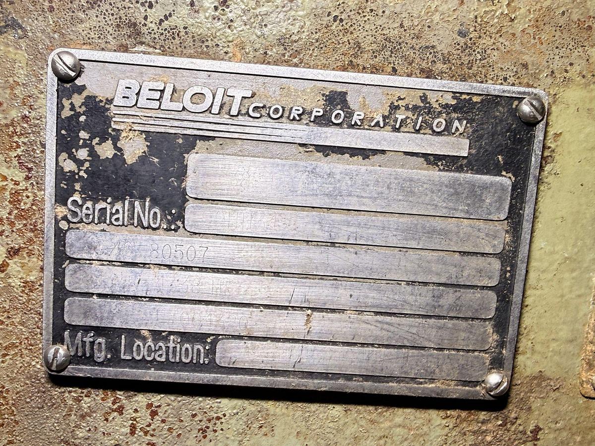 Used 34"/38" BELOIT VALMET DD4000 DOUBLE DISC REFINER