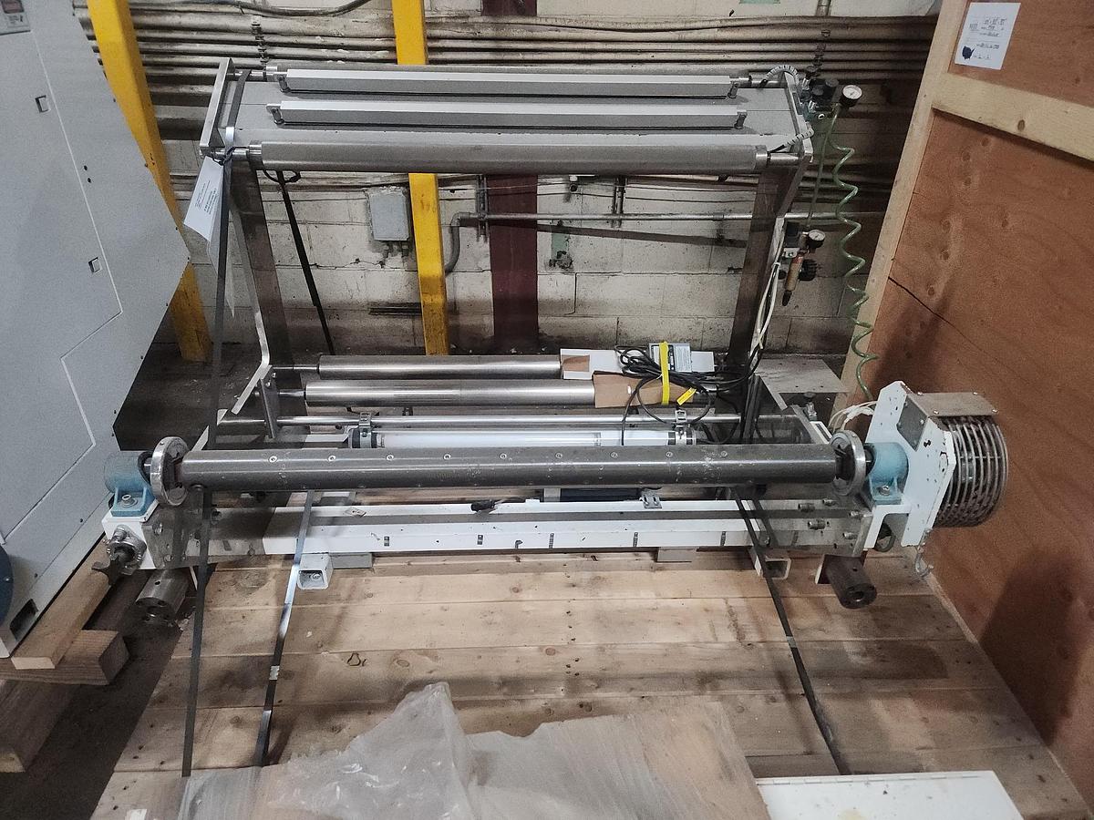 Used 36" WIDE REM (ASSOCIATED MACHINE DESIGN) MODEL 3250.17 DUPLEX SLITTER REWINDER