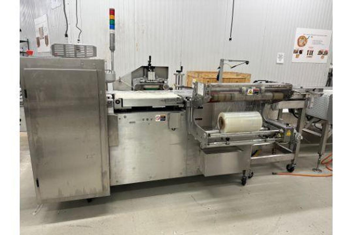 Used SHANKLIN F-1A CDA STAINLESS STEEL FOOD GRADE SIDE SEAL SHRINK WRAPPER