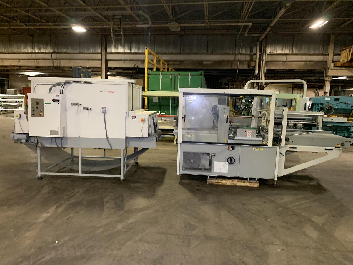 Used 36" TEXWRAP MODEL STB-3618SSR SIDE SEAL AND MODEL STB-1348 HEAT TUNNEL SYSTEM