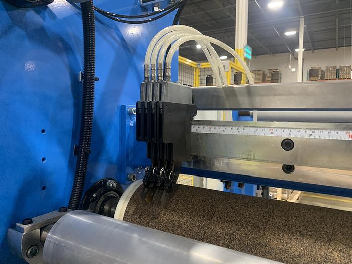 Used 94" WIDE ELITE CAMERON MODEL CW800HD CANILEVERED DUPLEX SLITTER REWINDER