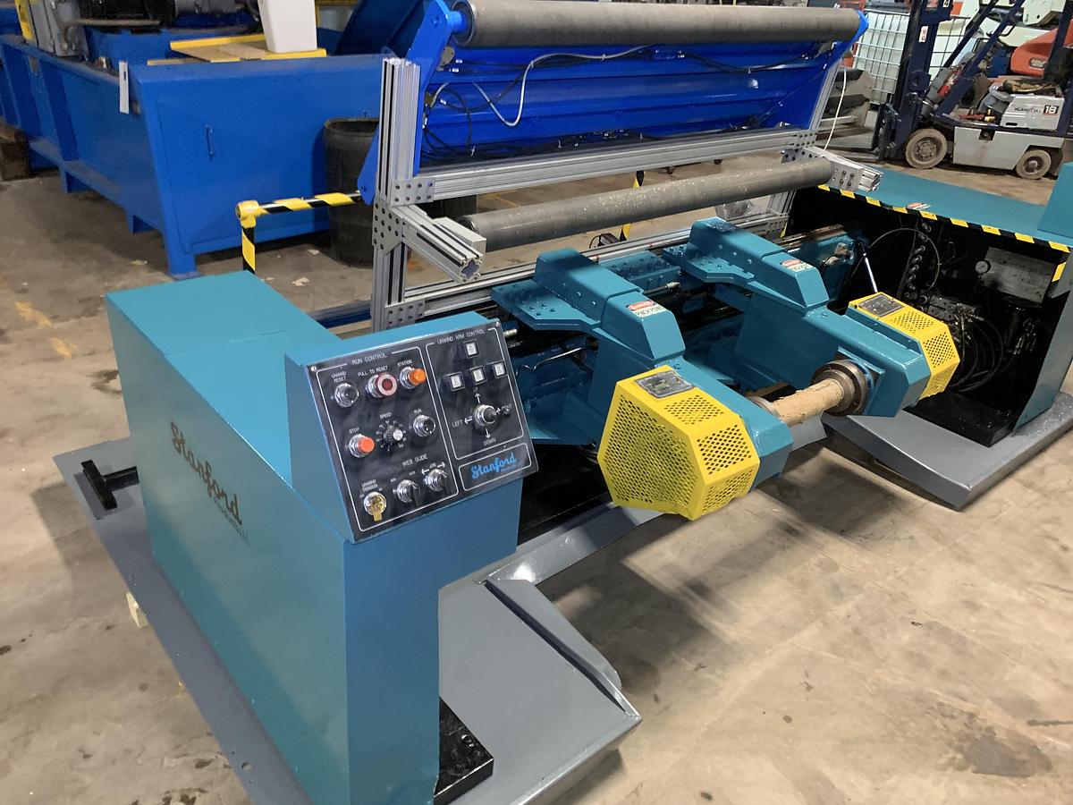 Used 62" STANFORD DUPLEX SLITTER REWINDER