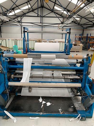 Used 65" ALAN DUFFY CENTER SURFACE SLITTER REWINDER 40" OD REWIND - PENDING ALS