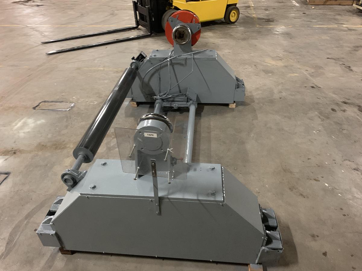 Used 60" SHAFTED UNWIND STAND WITH EDGE GUIDE