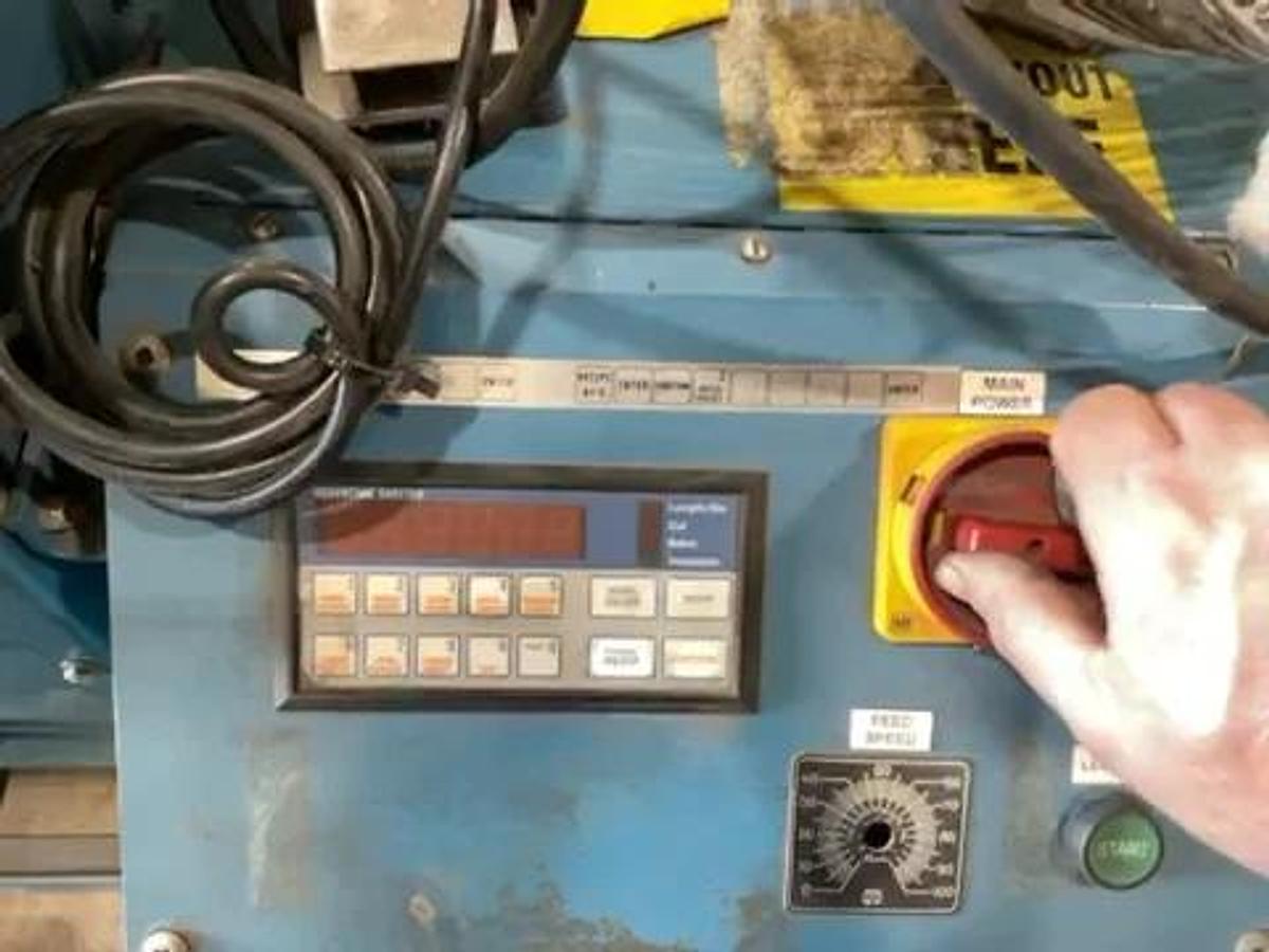 Used 60" WIDE ROSENTHAL SM-60 STRAIGHT KNIFE SHEETER SHEETMASTER 