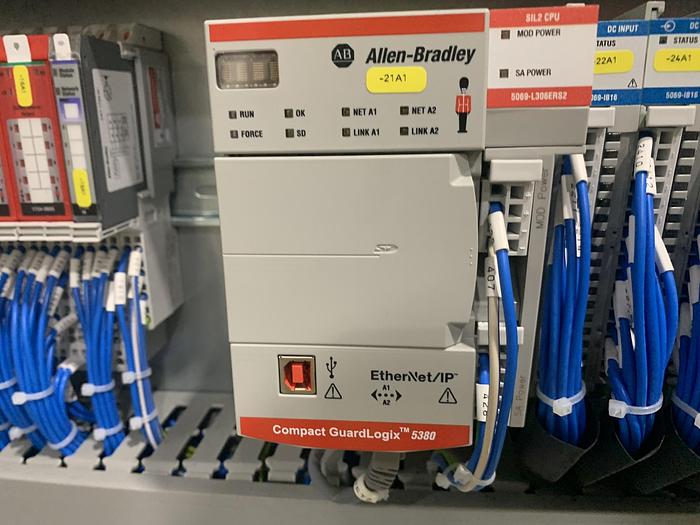 Used 94" WIDE ELITE CAMERON MODEL CW800HD CANILEVERED DUPLEX SLITTER REWINDER