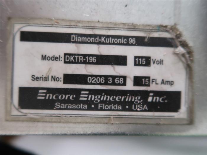 Used ENCORE ENGINEERING, INC. DKTR-196 Diamond-Squeegee Sharpener