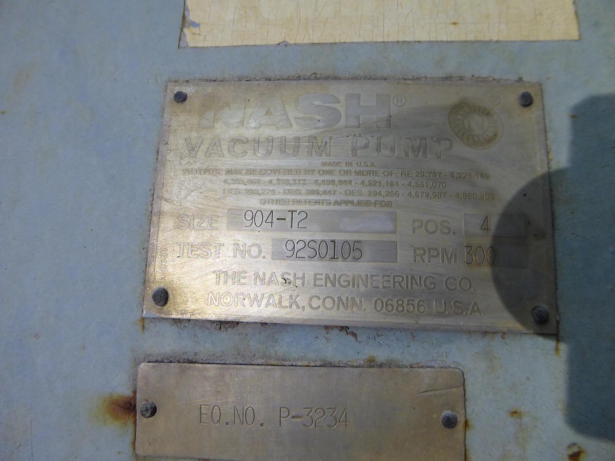 Used NASH MODEL 904-T2 VACUUM PUMP