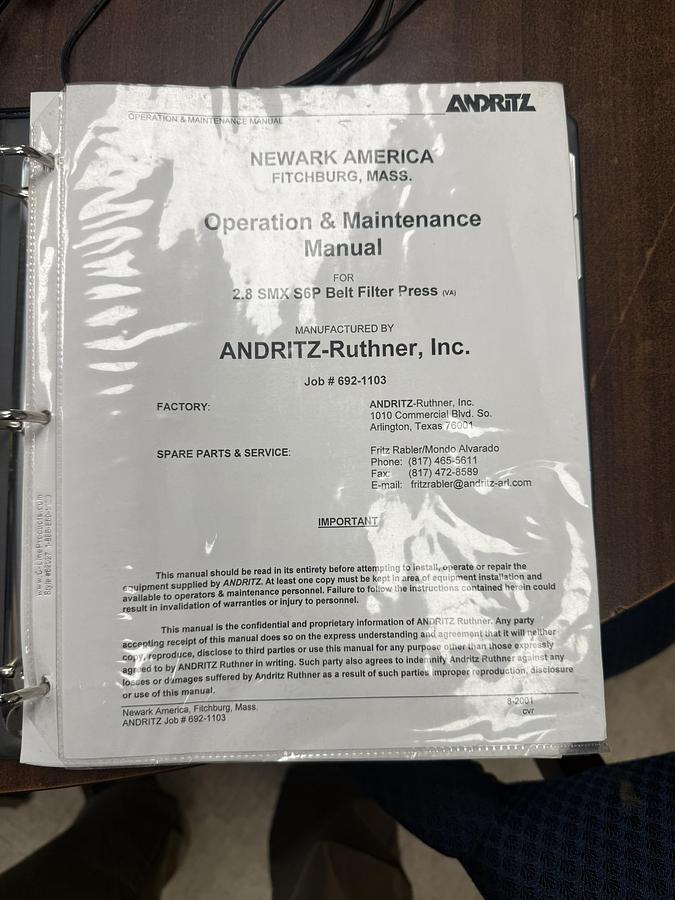 Used VOITH PULPER REBUILT 2001 WITH SPARE PULPER DRIVE