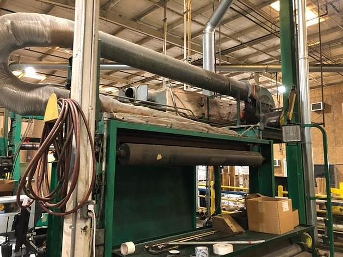 Used 72" WIDE BLACK CLAWSON TDL TWO DRUM WINDER - 72" WOLVERINE 1 COLOR PRESS