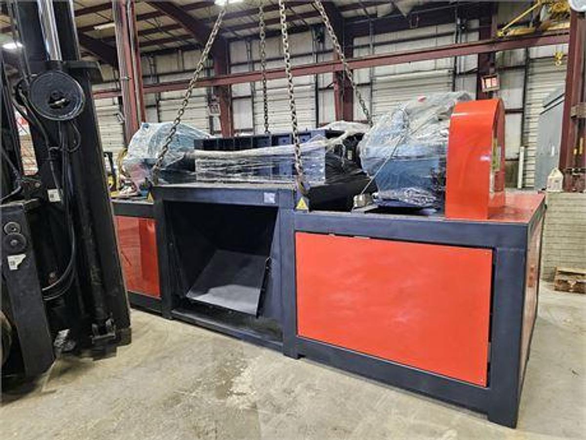 Used 2023 WEIFANG YIHAN HEAVEY INDUSTRY YM2-2212 DUAL SHAFT HOOK SHEAR SHREDDER