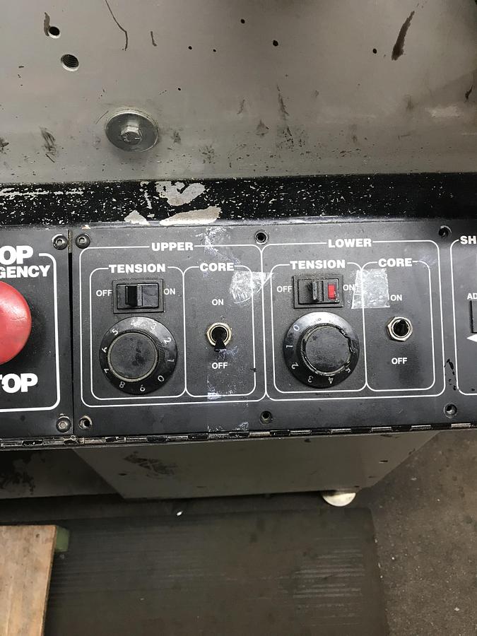 Used 13" ALLIED MODEL 313 4 COLOR 3 DIE STATION FLEXO PRESS