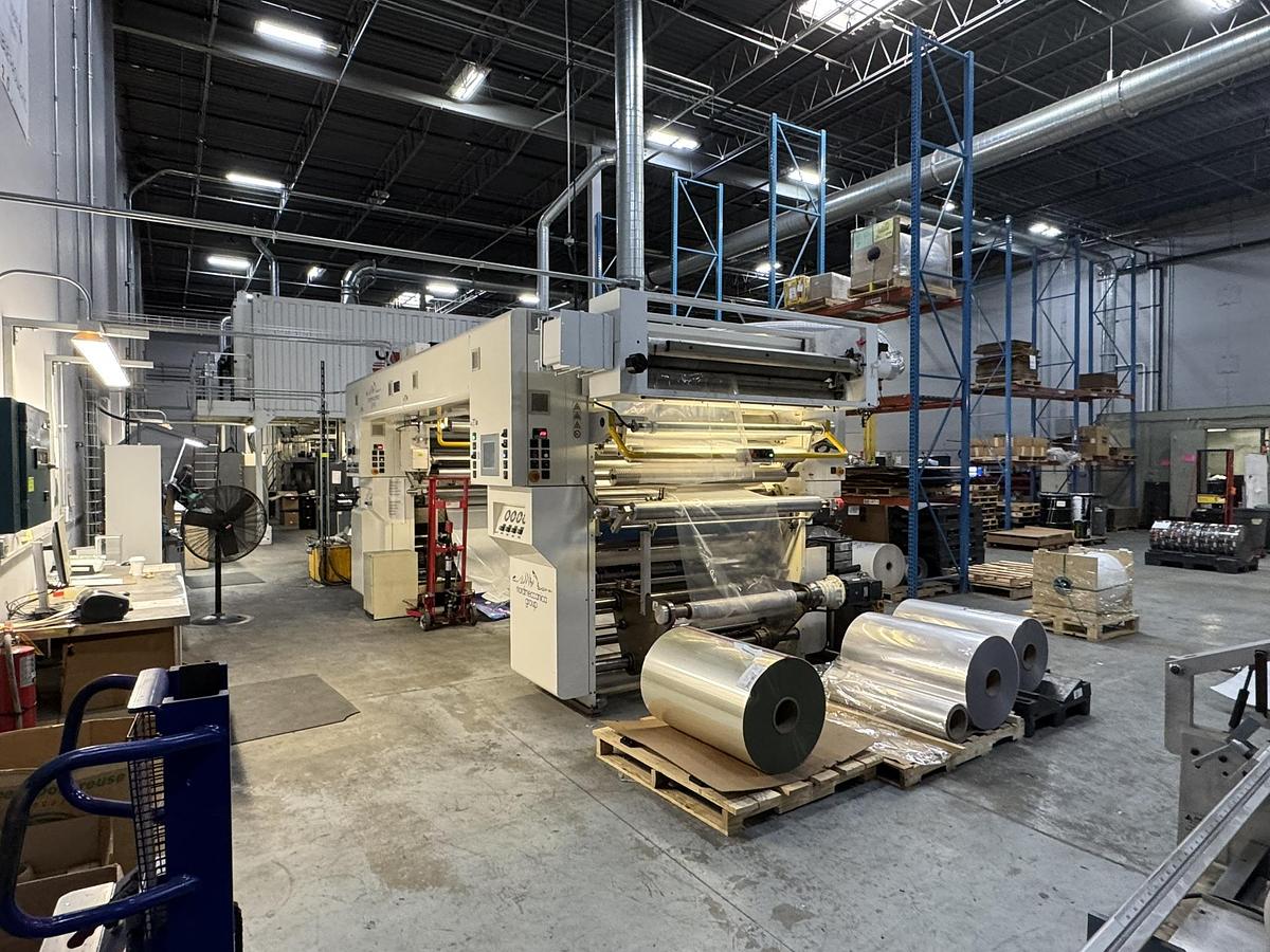 Used 59" WIDE NORDMECCANICA SUPER SIMPLEX 1500 SOLVENTLESS LAMINATOR - MFG 2012