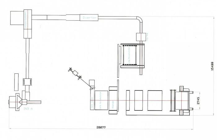 Used 106" (2700MM) PERINI BRAVO KITCHEN TOWEL AND TOILET ROLL LINE