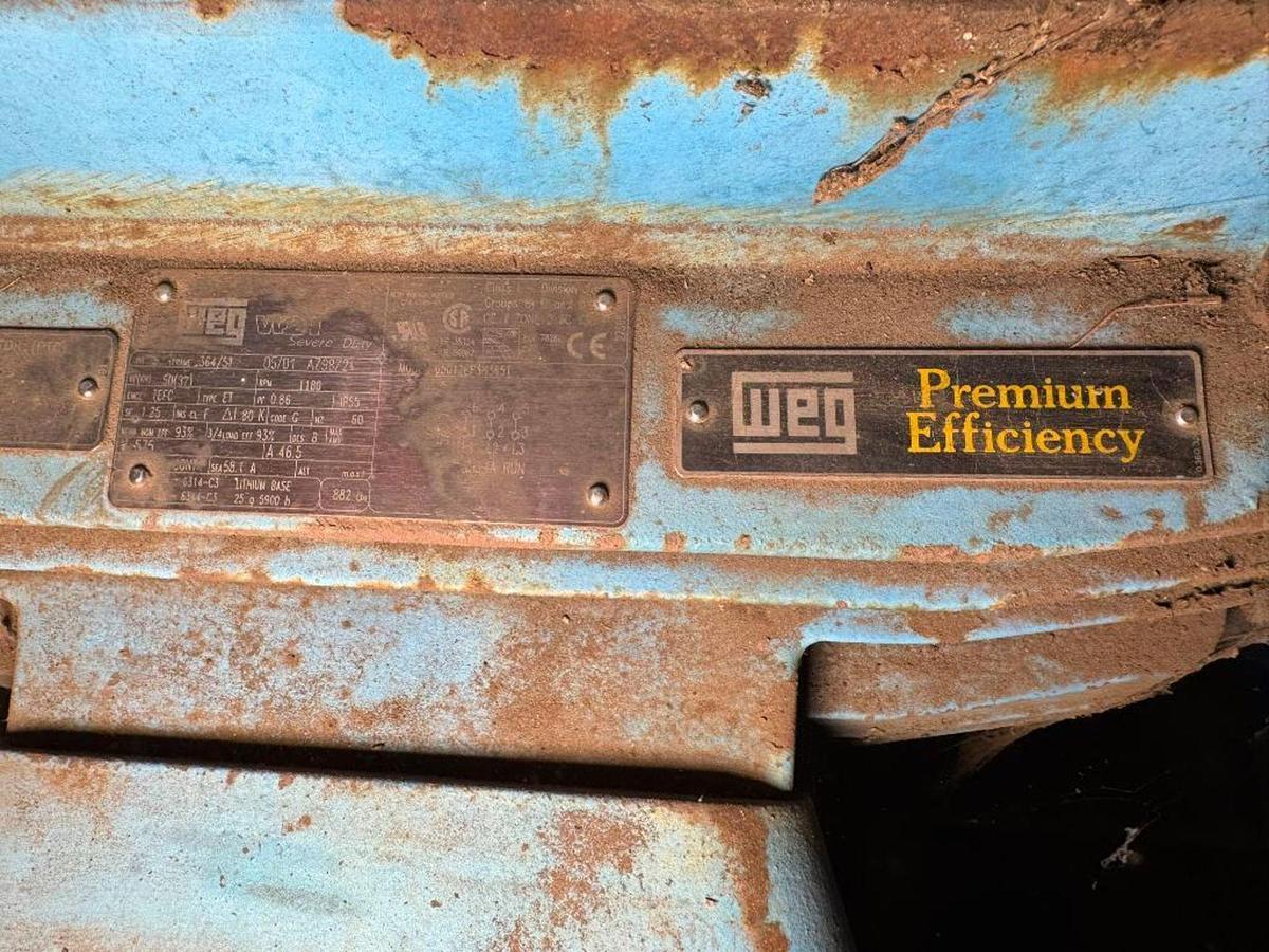 Used PIONEER MODEL P8C00F TRASH PUMP WITH MOTOR