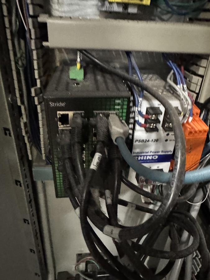 Used 50" WIDE PINNACLE VERSA SPR WIPE LINE SLITTER REWINDER / PERFORATOR