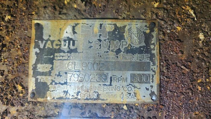 Used NASH CL9002 VACUUM PUMP