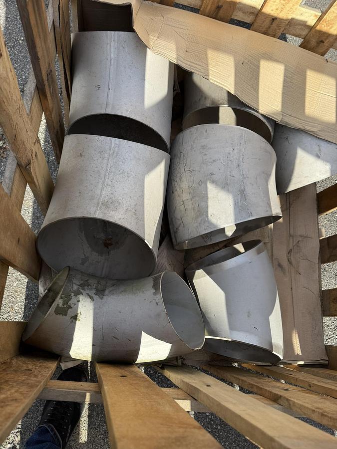 Used LOT OF LARGE INDUSTRIAL PIPE FITTINGS