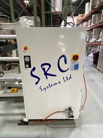 Used 24" WIDE SRC SYSTEMS MODEL 1010 REVERSIBLE DOCTOR MACHINE 40" DIAMETERS