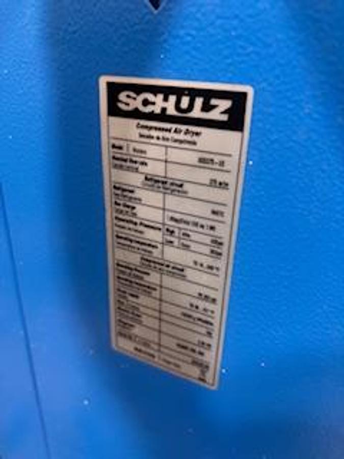 Used SCHULZ MDL. ADS375-UE COMPRESSED AIR DRYER