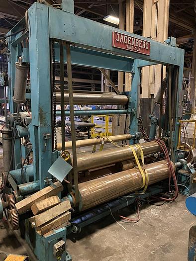 Used 77" WIDE JAGENBERG TWO DRUM WINDER 50" REWIND DIAMETER - PENDING SALE