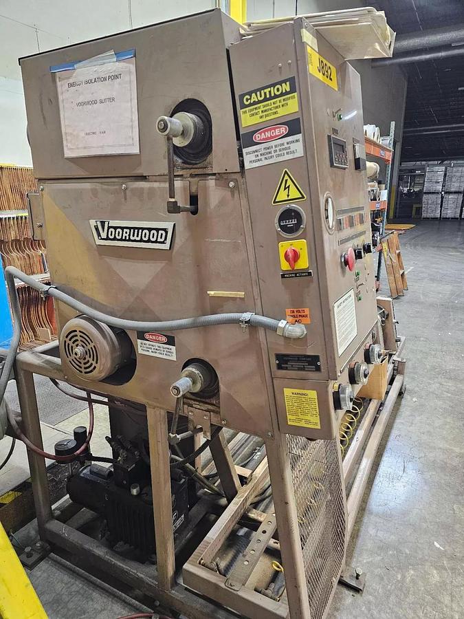 Used 64" WIDE VOORWOOD DUPLEX SLITTER REWINDER MODEL S64R