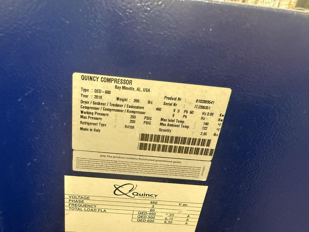 QUINCY AIR COMPRESSOR SYSTEM