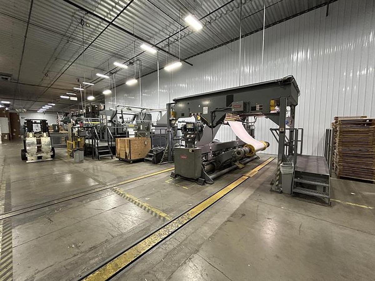 Used 73" BW PAPERSYSTEMS / MARQUIP SHEET PRO DUAL ROTARY SHEETER - MFG 1999