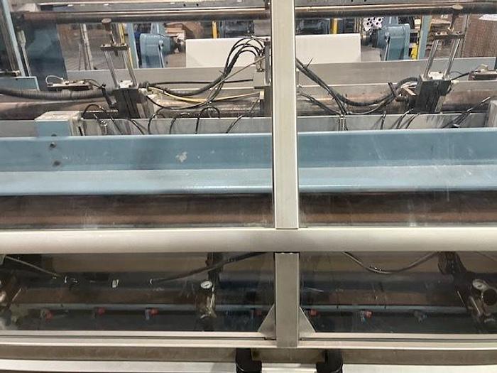 Used 73" WIDE JENNERJAHN MODEL JLS-73-18 AUTOMATIC COUNTER ROLL REWINDER