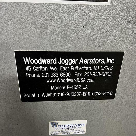 Used WOODWARD JOGGER AERATOR MODEL WJA4200