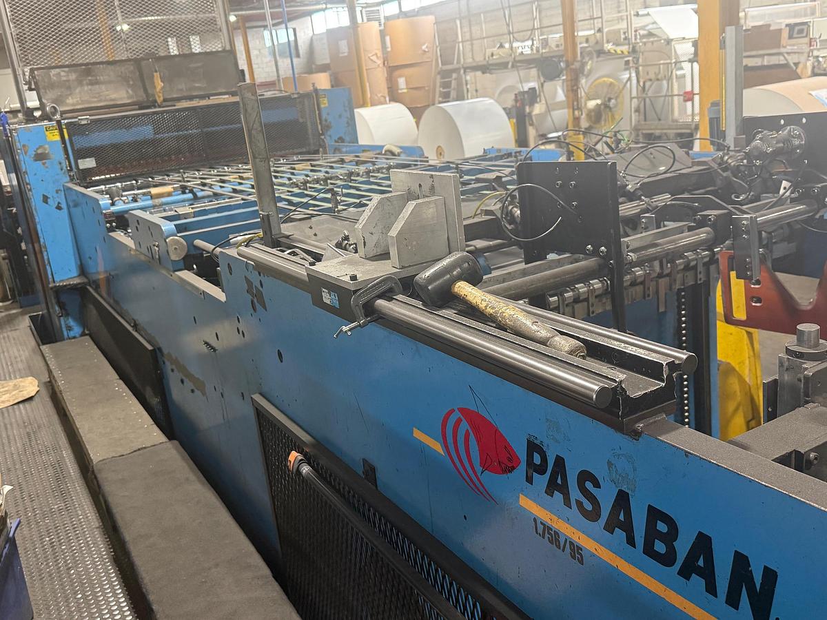 Used PASABAN MODEL KD1350 55" WIDE ROTARY KNIFE SHEETER