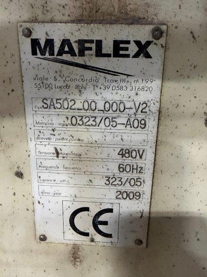 Used 108" WIDE MAFLEX HESTIA MODEL SA-502 INDUTRIAL ROLL REWINDER